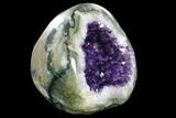 Wide, Dark Purple Amethyst Geode - Uruguay #124102-1